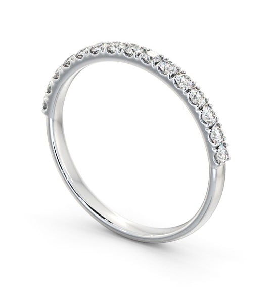 Half Eternity Round Diamond Classic Ring Platinum HE63_WG_THUMB1 