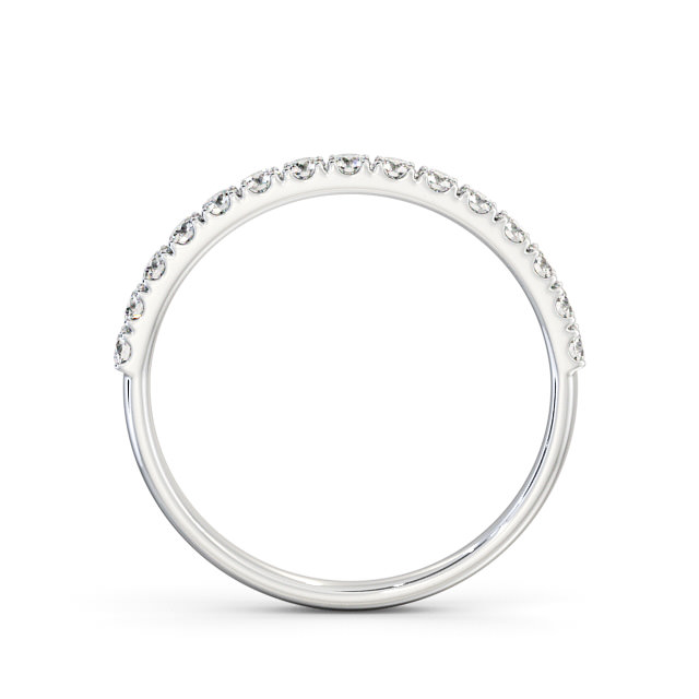 Half Eternity Round Diamond Ring 9K White Gold - Serenity HE63_WG_UP