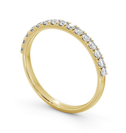 Half Eternity Round Diamond Classic Ring 9K Yellow Gold HE63_YG_THUMB1