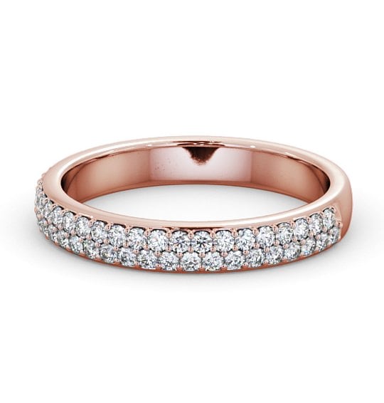  Half Eternity Round Diamond Ring 18K Rose Gold - Orleton HE64_RG_THUMB2 