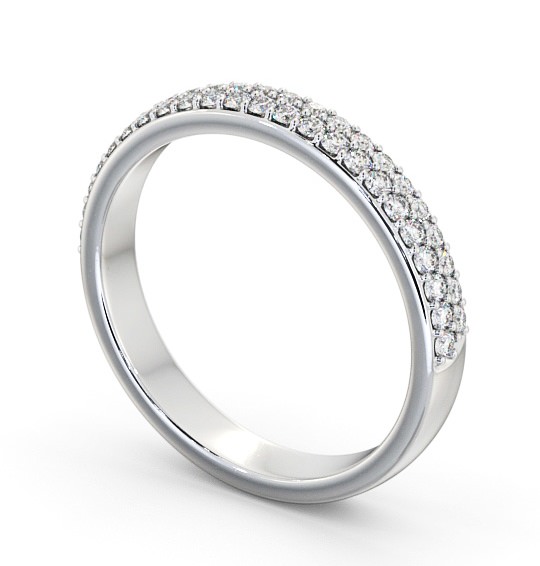 Half Eternity Round Diamond Pave Ring Palladium HE64_WG_THUMB1 