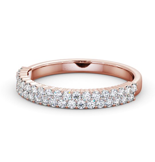  Half Eternity Round Diamond Ring 18K Rose Gold - Josephine HE65_RG_THUMB2 