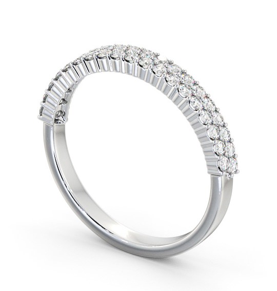 Half Eternity Round Diamond Ring Platinum - Josephine HE65_WG_THUMB1