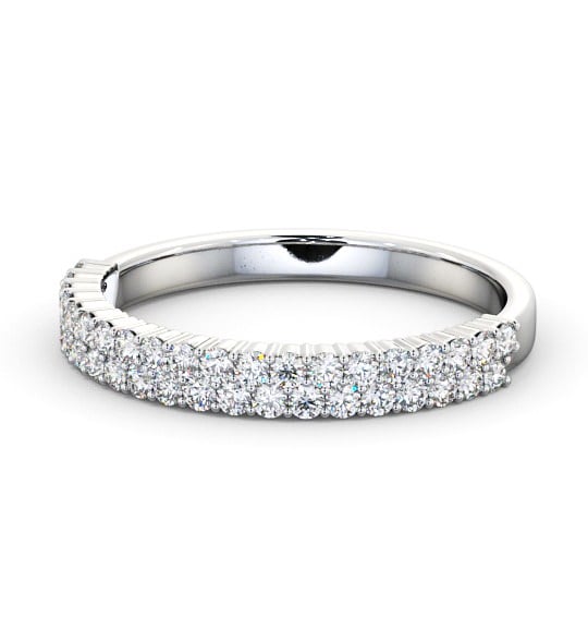 Half Eternity Round Diamond Ring Palladium - Josephine HE65_WG_THUMB2 
