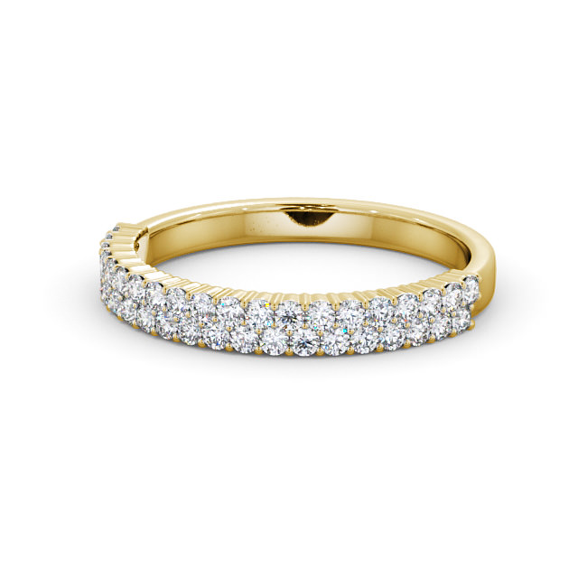 Half Eternity Round Diamond Ring 9K Yellow Gold - Josephine HE65_YG_FLAT