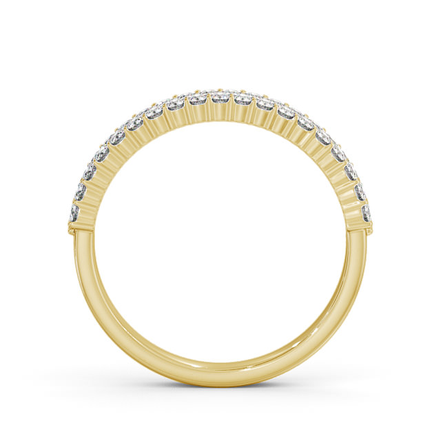 Half Eternity Round Diamond Ring 9K Yellow Gold - Josephine HE65_YG_UP