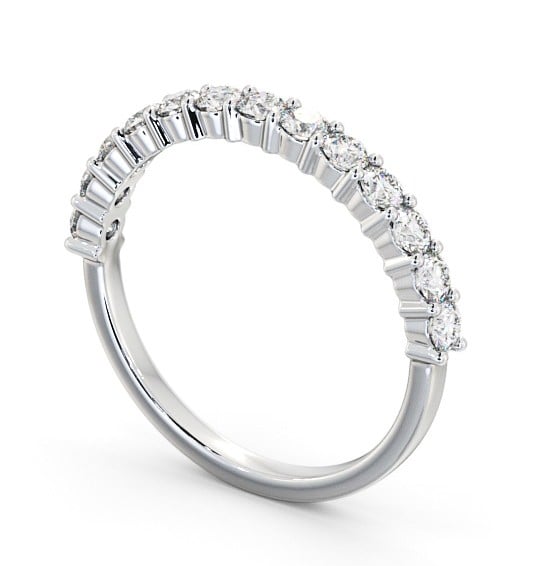 Half Eternity Round Diamond Prong Set Ring Platinum HE66_WG_THUMB1