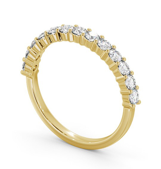 Half Eternity Round Diamond Prong Set Ring 9K Yellow Gold HE66_YG_THUMB1 