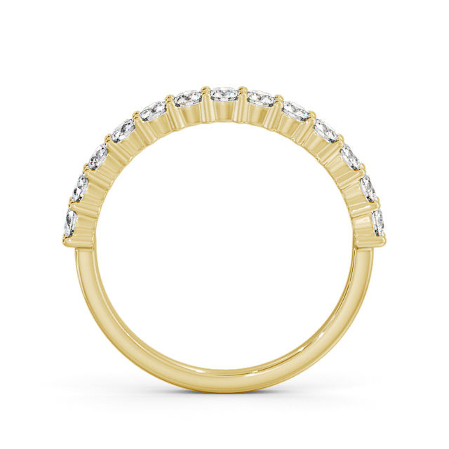 Half Eternity Round Diamond Ring 9K Yellow Gold - Esme HE66_YG_UP