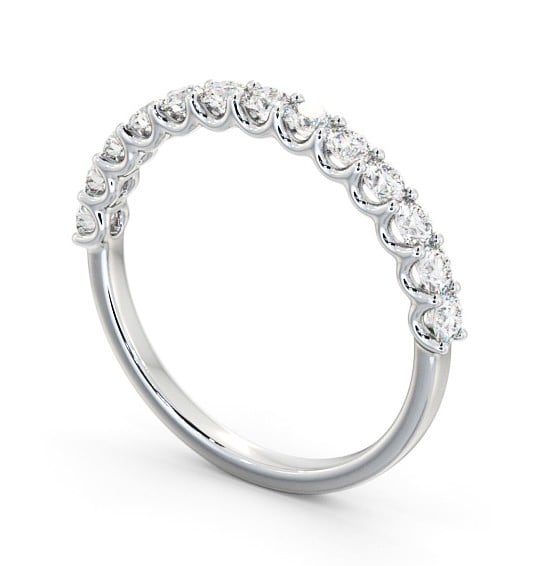 Half Eternity Round Diamond Ring Platinum - Angeline HE67_WG_THUMB1
