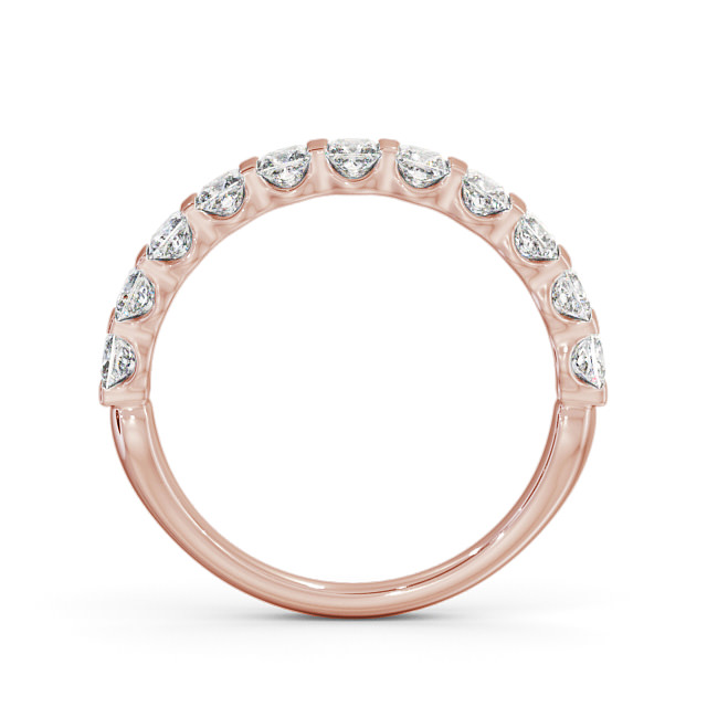 Half Eternity Princess Diamond Ring 9K Rose Gold - Dalhally HE68_RG_UP