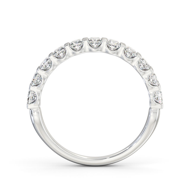Half Eternity Princess Diamond Ring 9K White Gold - Dalhally HE68_WG_UP