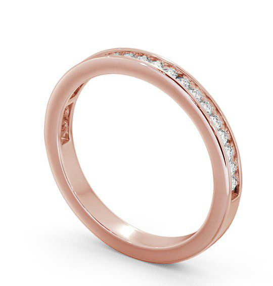 Half Eternity Round Diamond Channel Set Ring 9K Rose Gold HE6_RG_THUMB1 