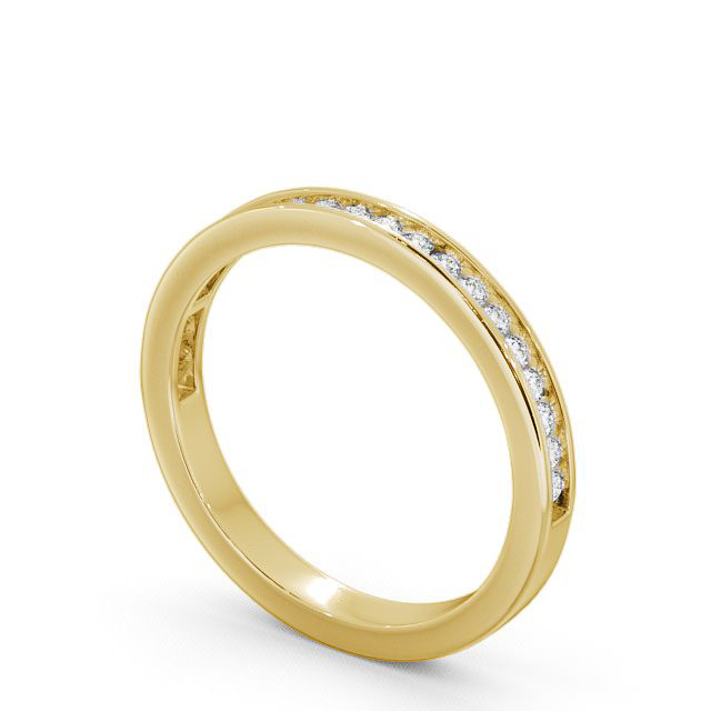 Half Eternity Round Diamond Ring 9K Yellow Gold - Primrose