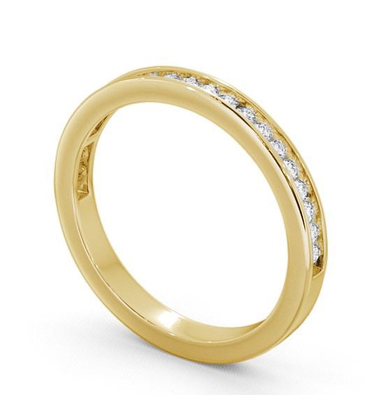 Half Eternity Round Diamond Channel Set Ring 9K Yellow Gold HE6_YG_THUMB1