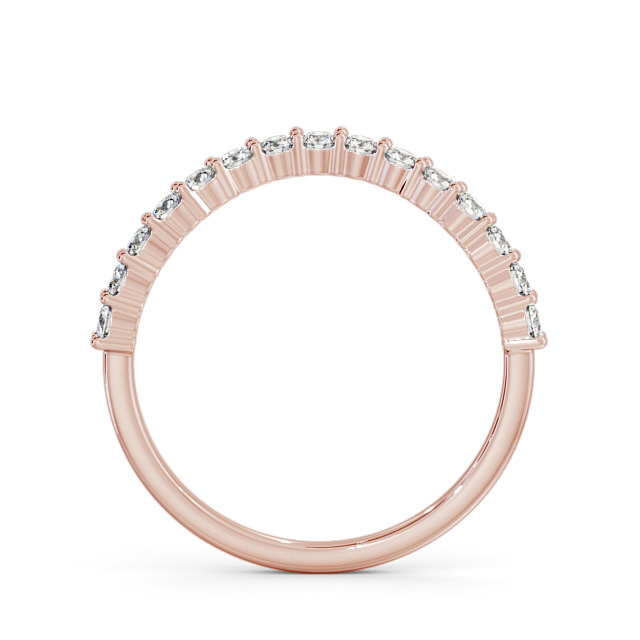 Half Eternity Round Diamond Ring 18K Rose Gold - Christelle HE70_RG_UP