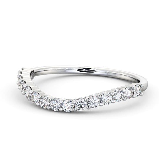  Half Eternity Round Diamond Ring 9K White Gold - Christelle HE70_WG_THUMB2 