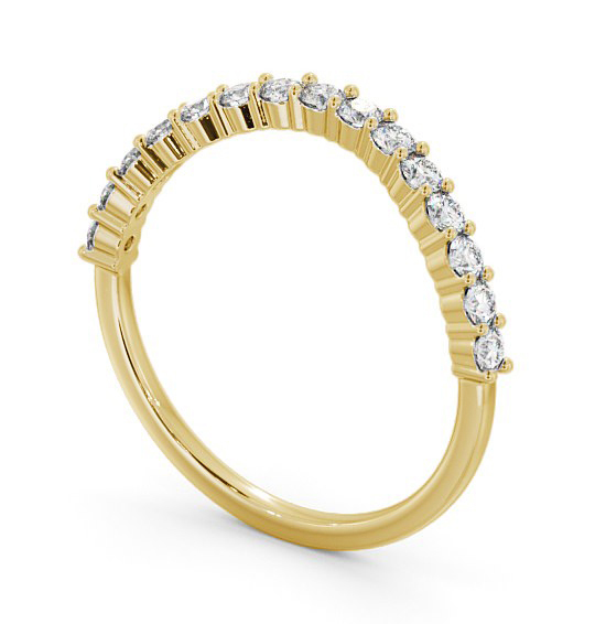 Half Eternity Round Diamond Curved Ring 18K Yellow Gold HE70_YG_THUMB1