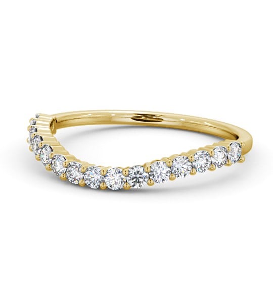 Half Eternity Round Diamond Curved Ring 18K Yellow Gold HE70_YG_THUMB2 