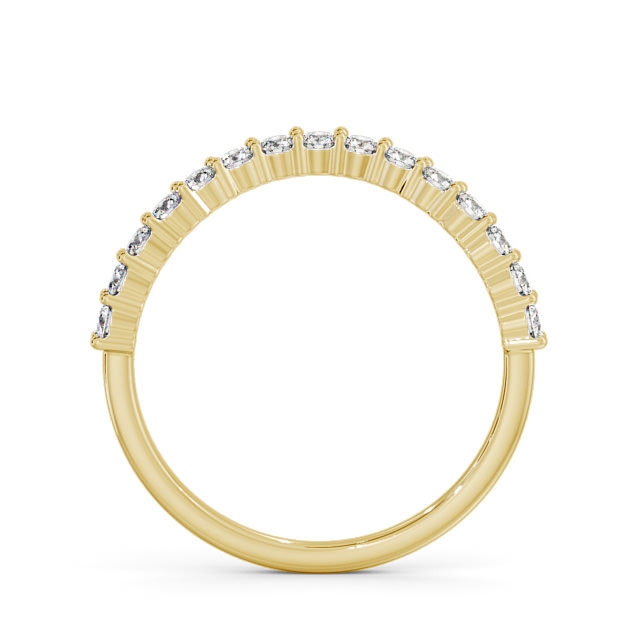 Half Eternity Round Diamond Ring 9K Yellow Gold - Christelle HE70_YG_UP