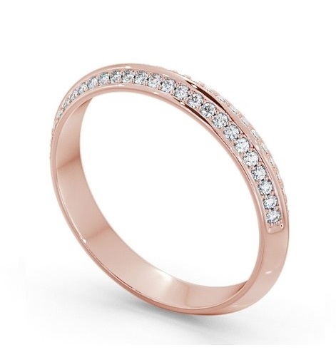 Half Eternity Knife Edge Diamond Ring 9K Rose Gold HE71_RG_THUMB1 