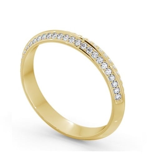 Half Eternity Knife Edge Diamond Ring 18K Yellow Gold HE71_YG_THUMB1 