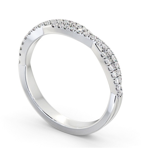  Half Eternity 0.20ct Round Diamond Ring Platinum - Preston HE72_WG_THUMB1 