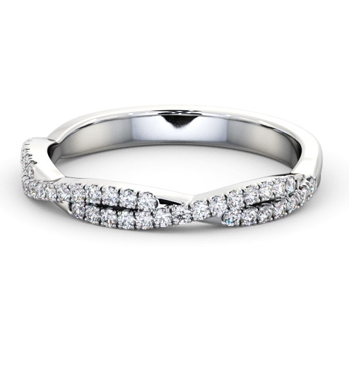  Half Eternity 0.20ct Round Diamond Ring 9K White Gold - Preston HE72_WG_THUMB2 