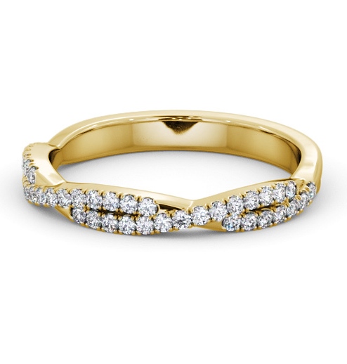  Half Eternity 0.20ct Round Diamond Ring 18K Yellow Gold - Preston HE72_YG_THUMB2 