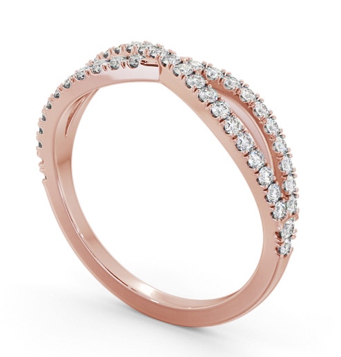 Half Eternity 0.30ct Round Diamond Ring 9K Rose Gold - Yvette HE75_RG_THUMB1