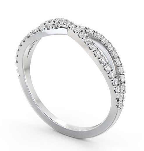 Half Eternity 0.30ct Round Diamond Ring 18K White Gold - Yvette HE75_WG_THUMB1