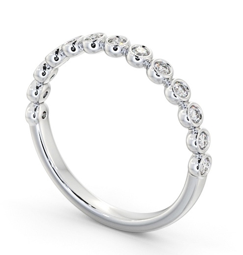 Half Eternity Round Diamond Bezel Style Ring Palladium HE76_WG_THUMB1 