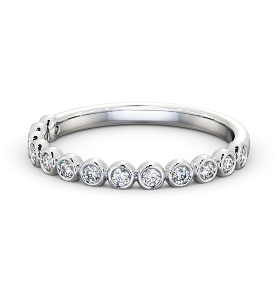 Clio Half Eternity Ring Round Diamond Bezel Set HE76_WG_THUMB2 