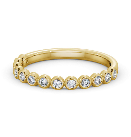 Clio Half Eternity Ring Round Diamond Bezel Set HE76_YG_THUMB2 