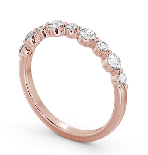 Half Eternity 0.45ct Round Diamond Ring 18K Rose Gold HE77_RG_THUMB1 