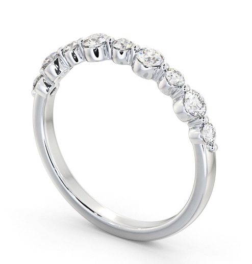 Half Eternity 0.45ct Round Diamond Ring 18K White Gold HE77_WG_THUMB1