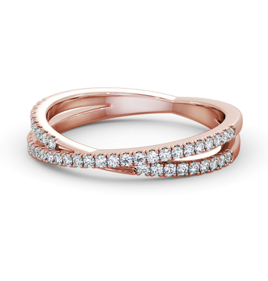 Kimberley Half Eternity Ring Round Diamond 0.25ct Crossover Band HE79_RG_THUMB2 