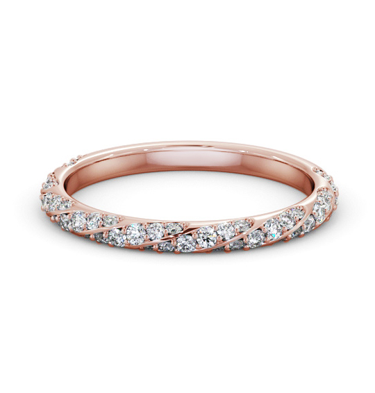 Syke Half Eternity Ring Round Diamond 0.35ct Pave Band HE81_RG_THUMB2 