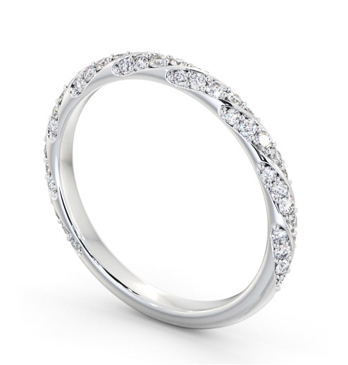 Half Eternity 0.35ct Round Diamond Glamorous Ring 18K White Gold HE81_WG_THUMB1 