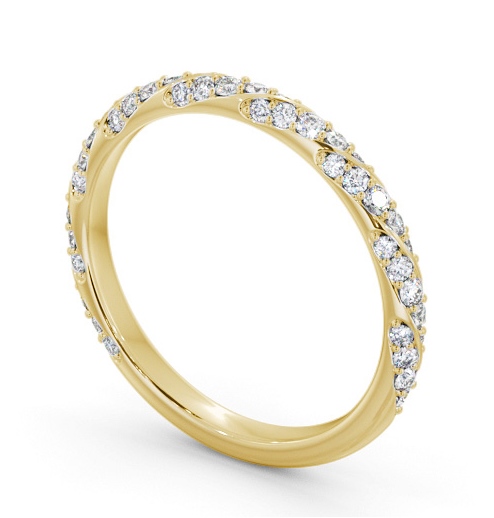 Half Eternity 0.35ct Round Diamond Glamorous Ring 18K Yellow Gold HE81_YG_THUMB1