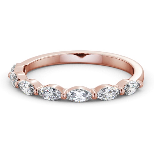  Half Eternity 0.35ct Marquise Diamond Ring 18K Rose Gold - Abingdon HE82_RG_THUMB2 