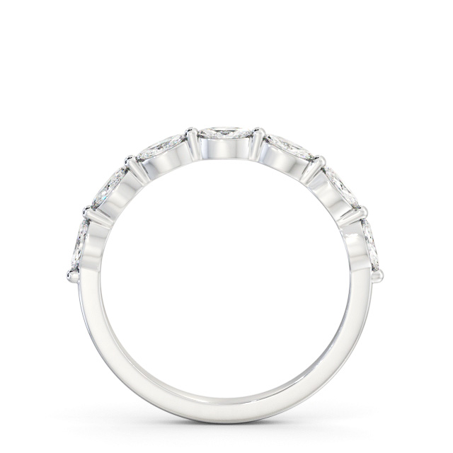 Half Eternity 0.35ct Marquise Diamond Ring 18K White Gold - Abingdon HE82_WG_UP