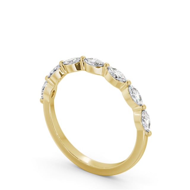 Half Eternity 0.35ct Marquise Diamond Ring 18K Yellow Gold - Abingdon