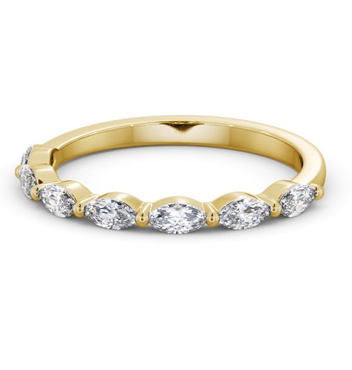  Half Eternity 0.35ct Marquise Diamond Ring 18K Yellow Gold - Abingdon HE82_YG_THUMB2 