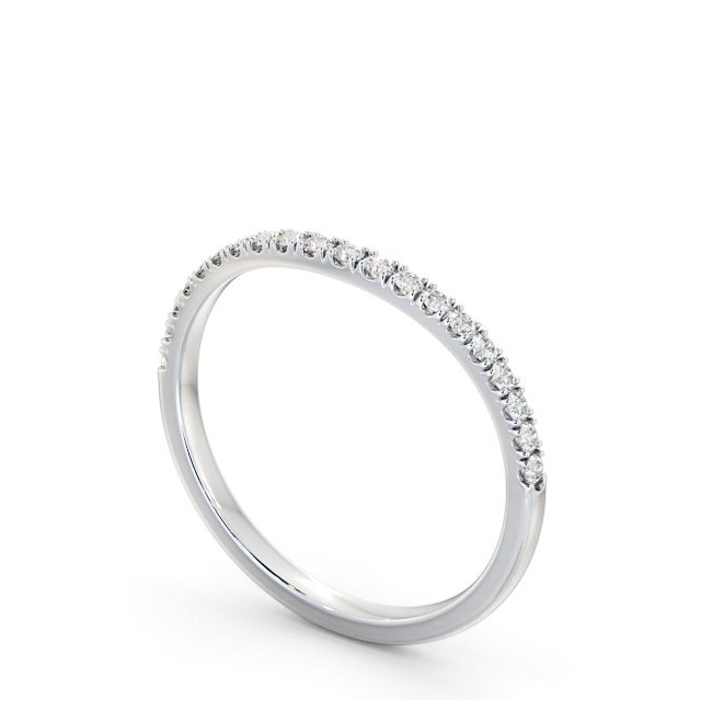 Half Eternity Round Diamond Ring 18K White Gold - Harding HE83_WG_SIDE