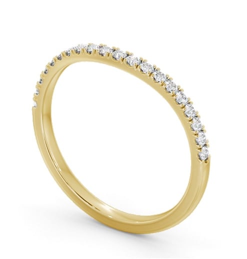 Half Eternity Round Diamond Curved Ring 9K Yellow Gold HE83_YG_THUMB1