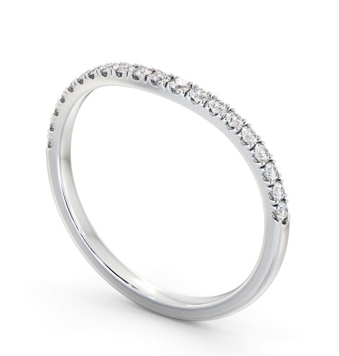 Half Eternity Round Diamond Ring 18K White Gold - Zarola HE84_WG_THUMB1