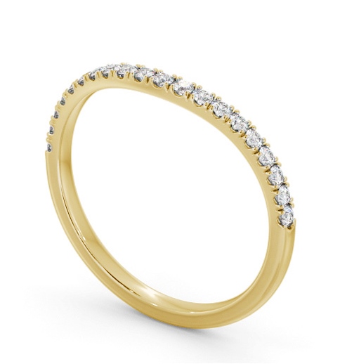 Half Eternity Round Diamond Curved Ring 18K Yellow Gold HE84_YG_THUMB1