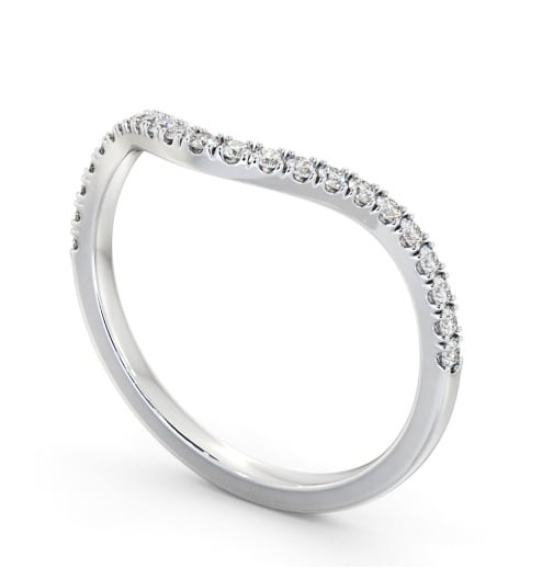 Half Eternity Round Diamond Ring 18K White Gold - Emmy HE85_WG_THUMB1