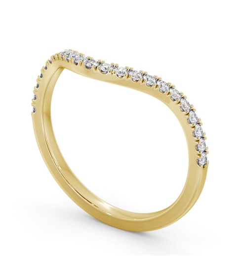 Half Eternity Round Diamond Curved Ring 18K Yellow Gold HE85_YG_THUMB1 